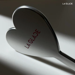 LA GLACE BADDIE MIRROR | กระจกหัวใจลากลาส กระจกแต่งหน้า กระจกพกพามีแบบด้ามจับ