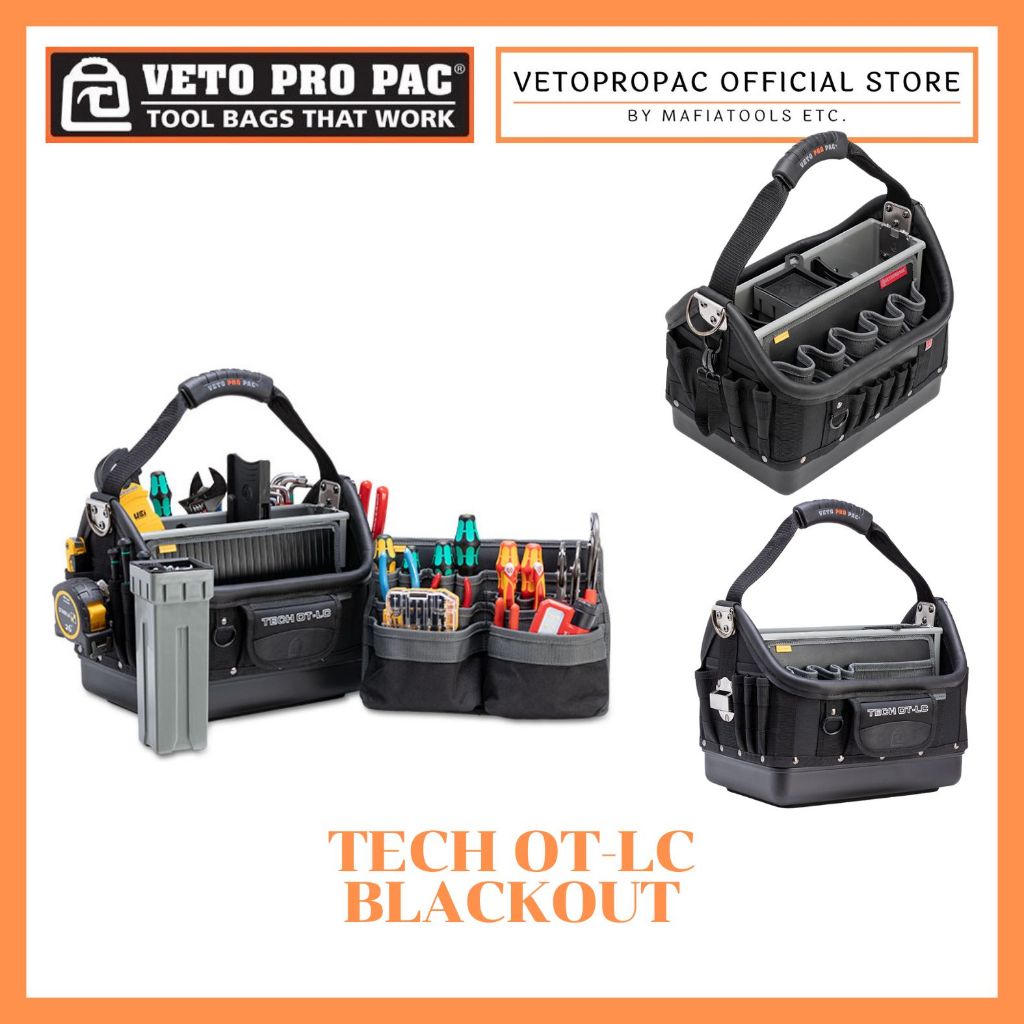 กระเป๋าเครื่องมือช่าง VETO PRO PAC TECH OT-LC BLACKOUT