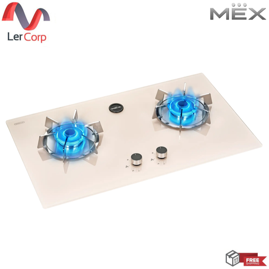 (MEX) เตาแก๊สชนิดติดตั้งในเฟอร์นิเจอร์ สีครีม รุ่น V626CR