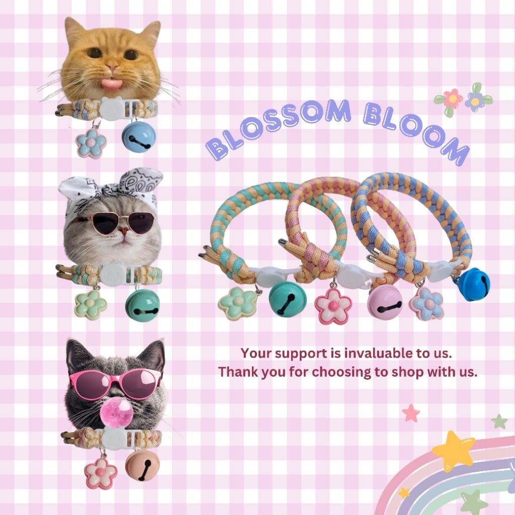 ปลอกคอสัตว์เลี้ยงนิรภัยรุ่น Blossom Bloom