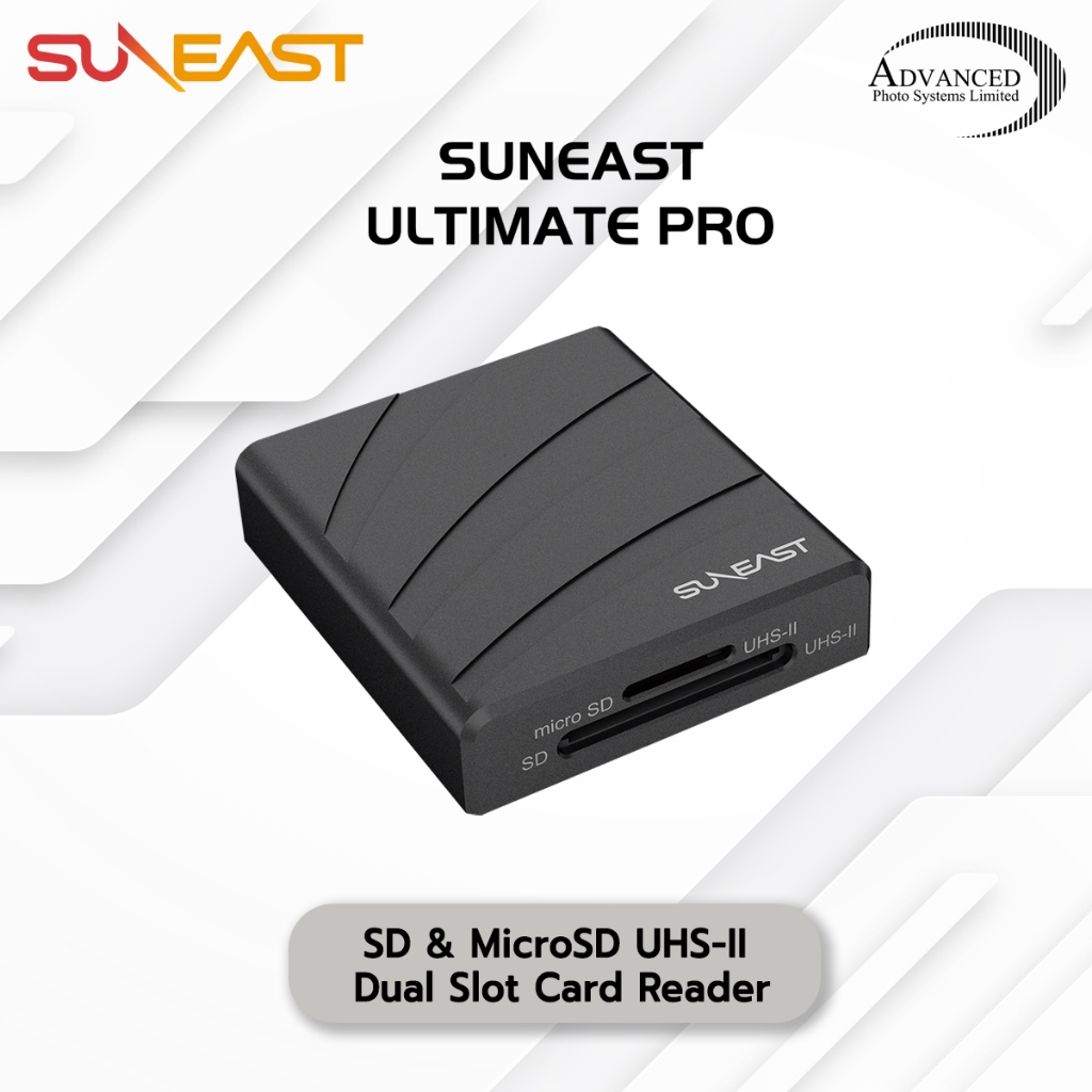 SUNEAST ULTIMATE PRO SD & MicroSD UHS-II Dual Slot Card Reader