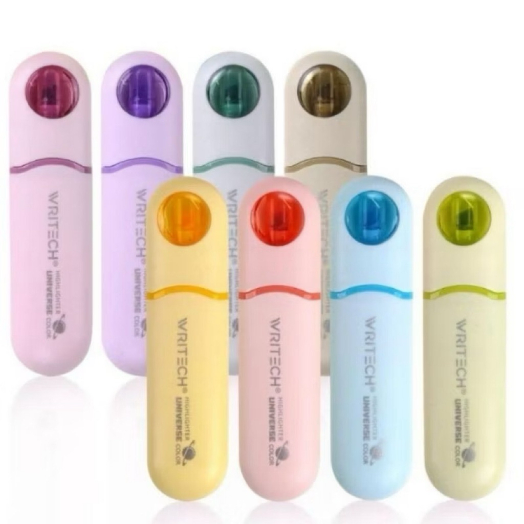 ปากกาไฮไลท์ Writech รุ่น W-8154 ปากกาเน้นข้อความ highlighter สีชัด หัวนุ่ม (1 ด้าม)