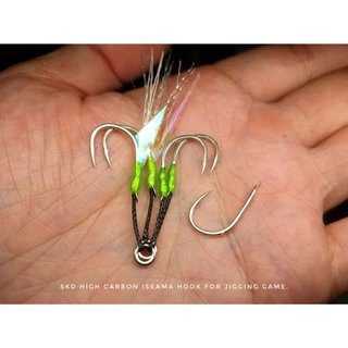 ตัวเบ็ด SKD ISEAMA High Carbon Hook สำหรับการผูกเบ็ดตกปลาแบบ Jigging