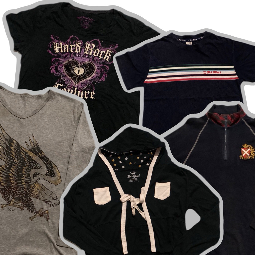 รวมเสื้อผู้หญิงงาน y2k มือสอง Collection of second-hand y2k women's shirts