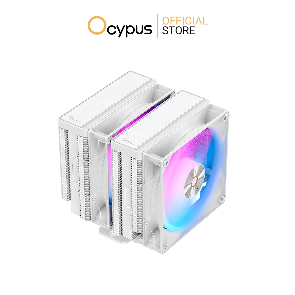 OCYPUS DELTA A62 WHITE ARGB (CPU AIR COOLER / ชุดลมความร้อนซีพียู)