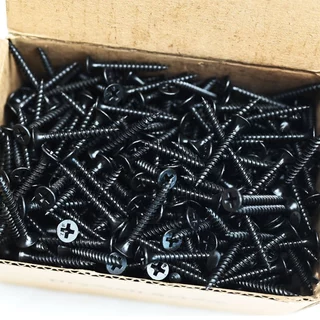สกรูดำ เกลียวปล่อยดำ ยาว16mm-80mm สกรูไดวอล หนา3.5-4.2mm สำหรับยิงฝ้าเพดานผนังเบา ตะปูเกลียว น็อตเกลียวอเนกประสงค์ปลายแห