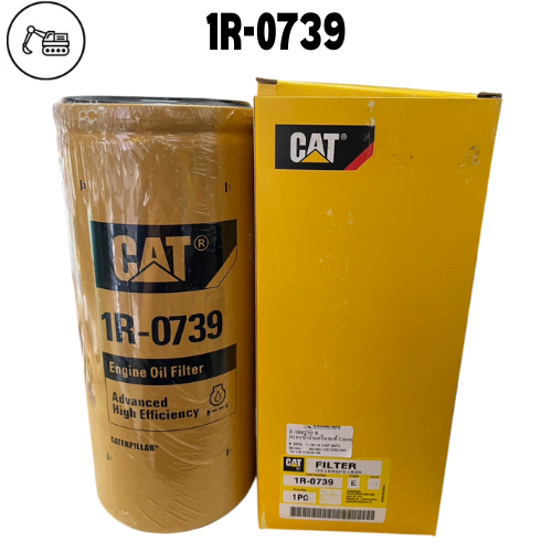 กรองน้ำมันเครื่องCAT320B,C,D รถเกรด CAT140B,H,G 1R0739 ของแท้100% เทียบ K-flo KL 739 / LF667 SFO 173