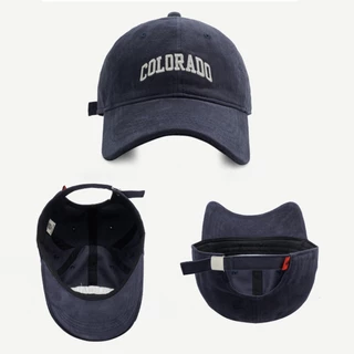 🧢หมวกแก๊ป หมวกเบสบอ กันแดด หมวกกีฬา ปรับขนาดได้ หมวกปักตัวอักษรเกาหลี Colorado