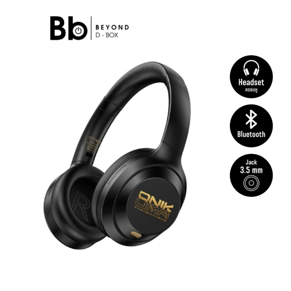 หูฟังเกมมิ่ง Onikuma GT811 Bluetooth Black by BB Beyond D-Box