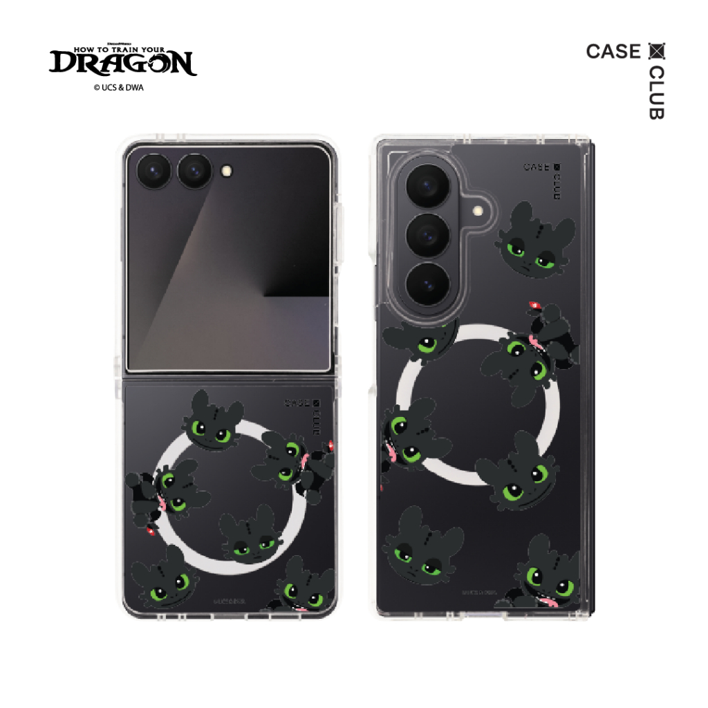 CaseClub เคสซัมซุง เคส Samsung Galaxy Z Flip 7 / Fold 7 ลาย HTTYD Toothless Mood