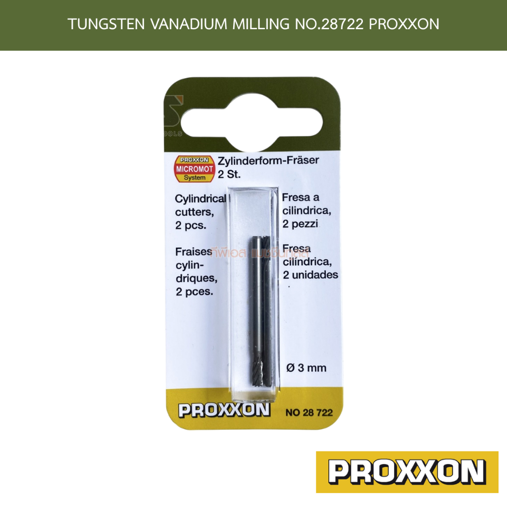 TUNGSTEN VANADIUM MILLING NO.28722 PROXXON