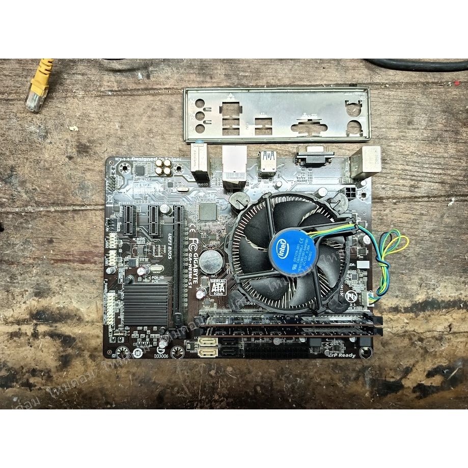 ชุดเมนบอร์ด LGA1150 GIGABTE + i5-4590 3.30-3.70 GHz. + DDR3L 4+4 GB ใช้ได้ปกติถูกๆ 😮😲