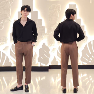 B&R กางเกงสูทผู้ชาย Suit Pants สามสี แฟชั่นเรียบง่าย ธุรกิจผู้ใหญ่