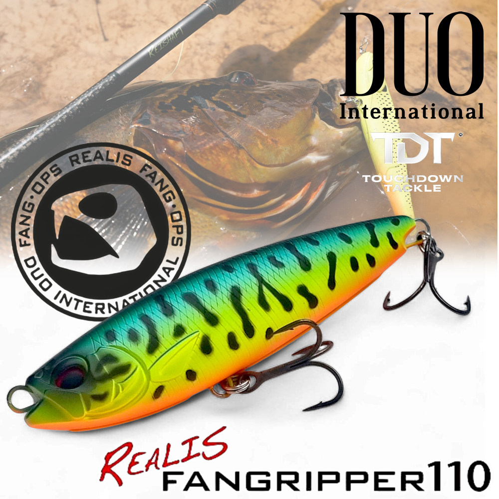 DUO NEW ! REALIS FANGRIPPER 110   *** เหยื่อผิวน้ำ แฟงก์ริปเปอร์ 110 มาร้อนๆ MADE IN JAPAN 100% ***