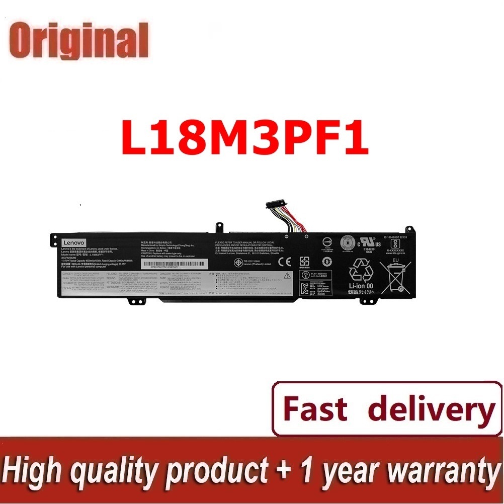 L18M3PF1 แบตเตอรี่โน๊ตบุ๊ค สำหรับ Lenovo IdeaPad L340-15IRH L340-17IRH Series L18C3PF1(11.4V 45Wh)