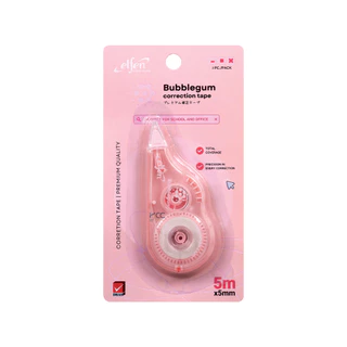 เทปลบคำผิด Elfen รุ่น Bubble Gum ขนาด 5mm.x5M คละสี (จำนวน 1 อัน)