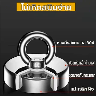 แม่เหล็กแรงดูดสูง Neodymium Recovery D60 แดงดูด ดึง 120kg