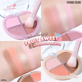 (ตลับ) HF574 Sivanna Colors Fhuit Sweet Eyeshadaw Palette ซีเวนน่า คัลเลอร์ส ฟรุ๊ต สวีท อายแชโดว์ พาเลทท์ 7 กรัม