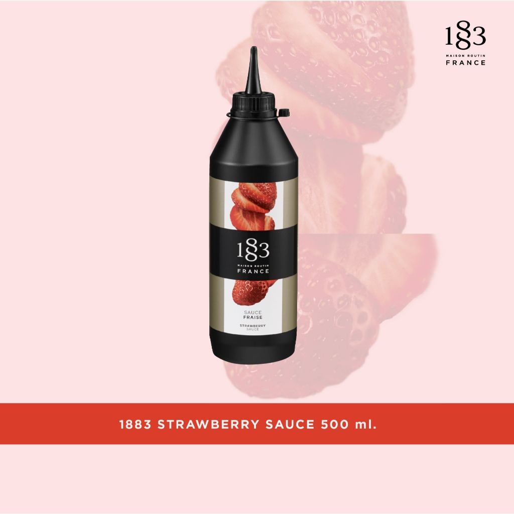 1883 ซอสสตรอเบอร์รี่ เข้มข้น หวาน หอม กลมกล่อม 500 มล. (1883 STRAWBERRY SAUCE 500 ml.)