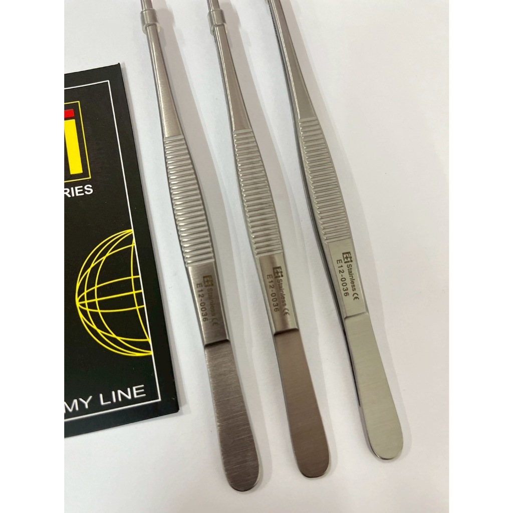 Em E12-0036 THUMB DRESS. FORCEP SERR. 14.5CM