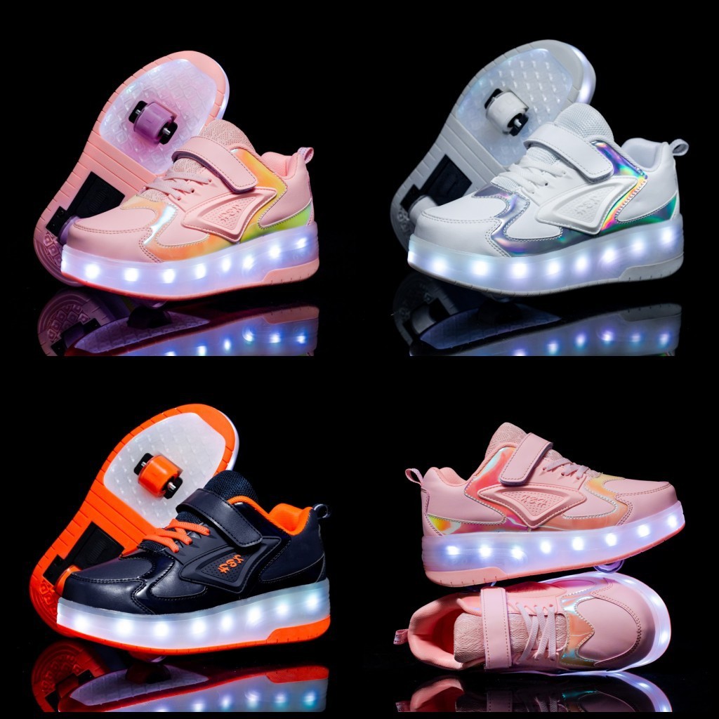 รองเท้าสเก็ต 2 ล้อมีล้อมีไฟ LED 790 รองเท้ากระพริบล้อ เด็ก เด็กผู้หญิง Sport กีฬา เด็กผู้ชาย ออกกำลังกาย Shoes Child