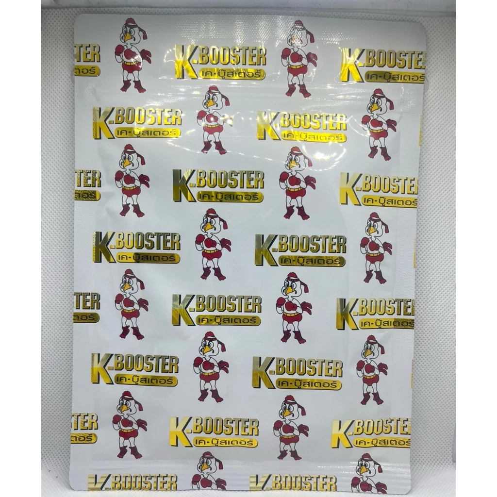 ซองใส่อาหารไก่ ผงสีแดง K-booster