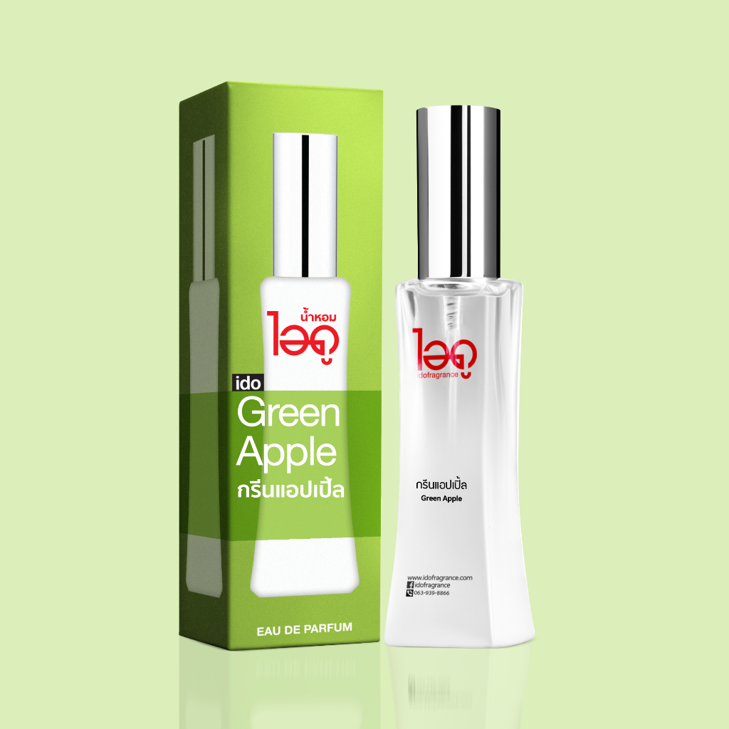 น้ำหอม ไอดู กรีนแอปเปิ้ล น้ำหอมผู้หญิง น้ำหอมผู้ชาย หอมนาน ido Green Apple Eau De Parfum 30ml