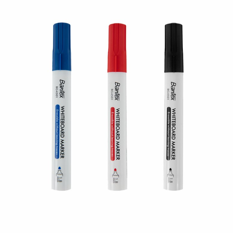 Bantex ปากกาไวท์บอร์ด ปากกามาร์กเกอร์ ลบได้ ขนาดเส้น 1.8มม เขียนลื่น ลบสะอาด Whiteboard Marker
