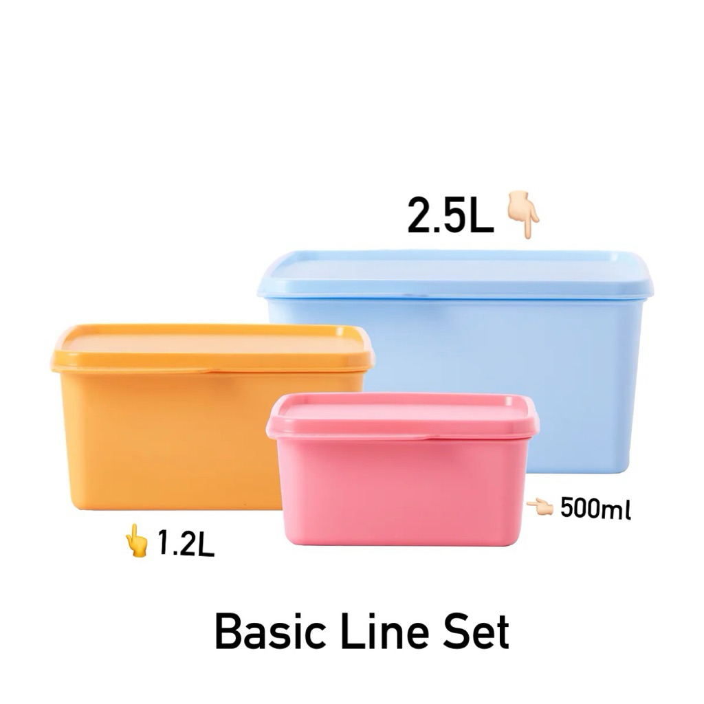 Tupperware รุ่น Basic Line ฝาเปิด-ปิดง่าย