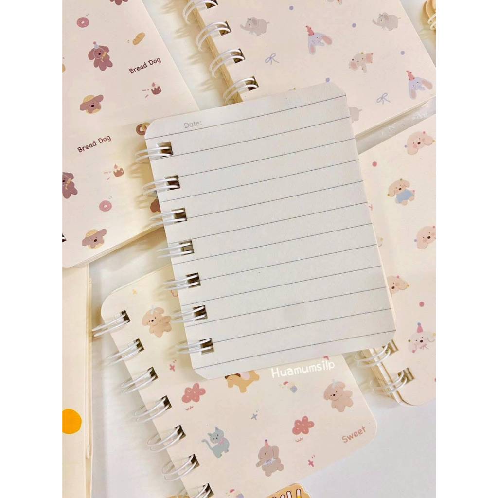INS - สมุดโน๊ตริมลวด A7 และ A5 ลายน่ารัก คละลาย สดใส เหมาะกับทุกเพศทุกวัย ปกแข็ง พิมพ์ลายน่ารัก เคลือบมัน สวยงาม - รูปที่ 6
