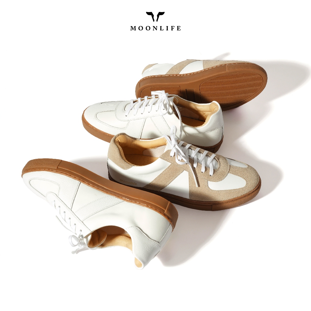 Moonlife Gerni classic - สนีกเกอร์หนังแท้ รองเท้ากีฬาหนังแท้