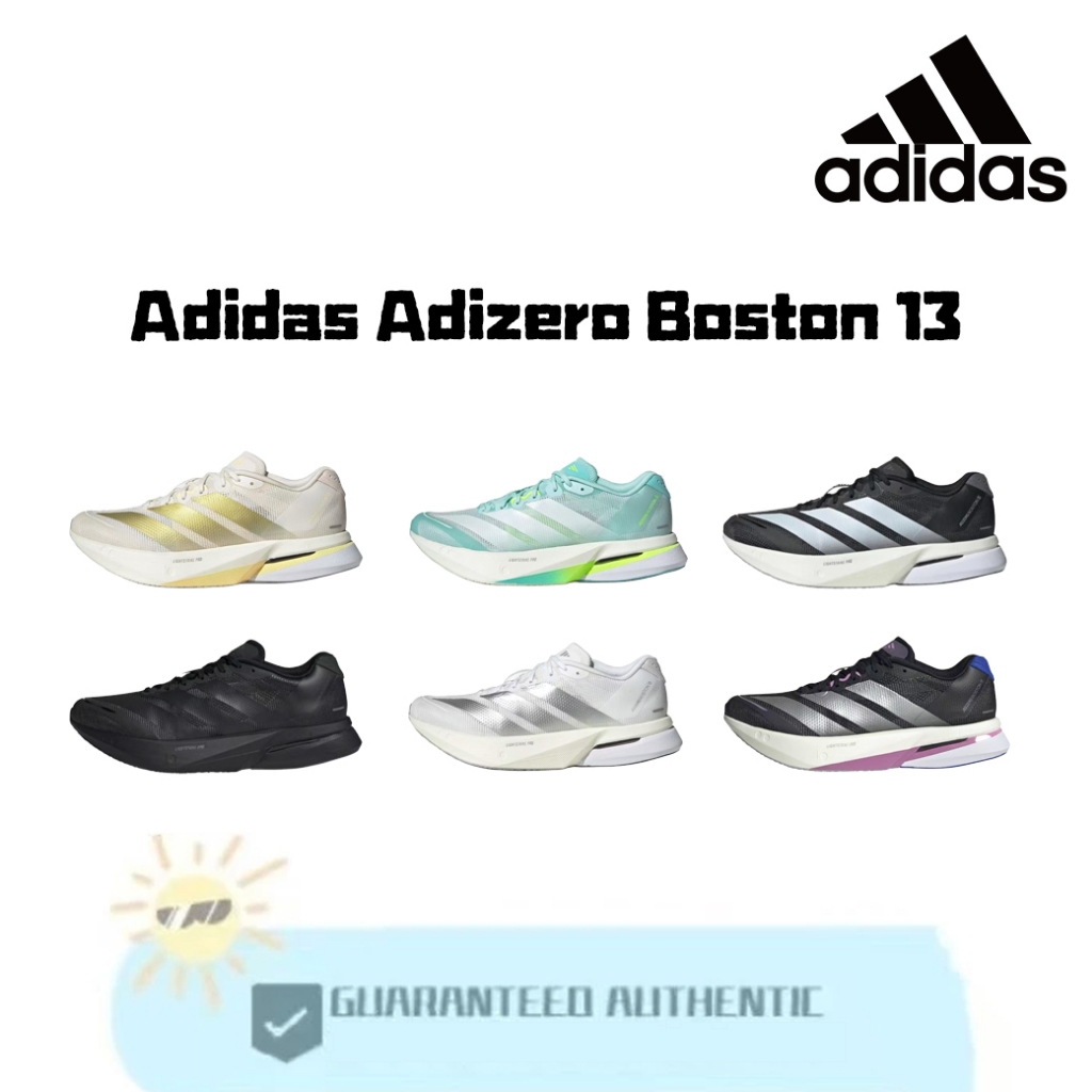 Adidas Adizero Boston 13 รองเท้าวิ่งสำหรับฝึกซ้อม สวมใส่สบาย ทนทาน