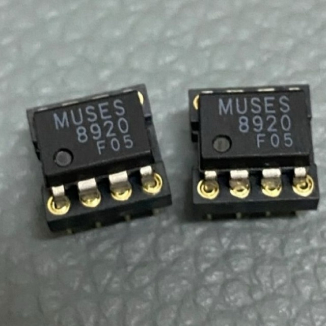MUSES8920 DUAL OP-AMP ตัวถังพลาสติก ของแท้ น้ำเสียงละเอียดอ่อนเป็นธรรมชาติ อุ่น เสียงดี ของแท้ พร้อมส่ง ราคาต่อ1ชิ้น