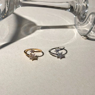 Socrush.bkk | TWIN STAR ring | SR-012 | แหวน ดาว เพชร