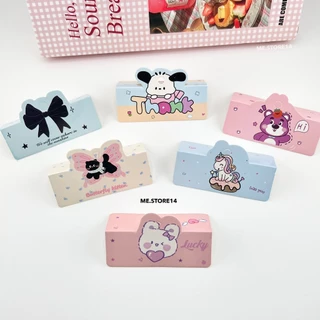 🎀พร้อมส่ง🎀ร้านไทย หัวกระดาษ กระดาษติดถุง ขนาด 8*6 cm ลายน่ารัก 50 แผ่น