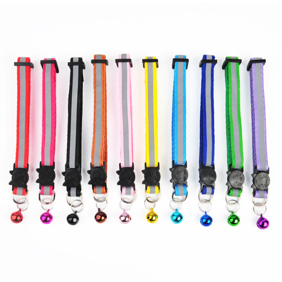 PP-139 ปลอกคอสำหรับสัตว์เลี้ยง สุนัขและแมว ปรับความยาวได้ สายสะท้อนแสง