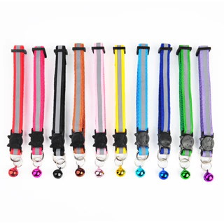 PP-139 ปลอกคอสำหรับสัตว์เลี้ยง สุนัขและแมว ปรับความยาวได้ สายสะท้อนแสง