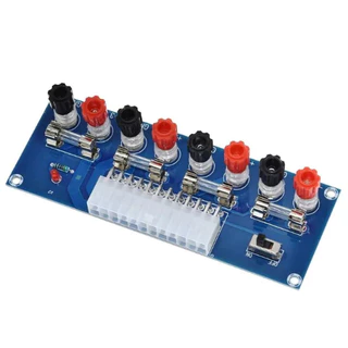 บอร์ดโมดูลพาวเวอร์ซัพพลาย แผงวงจรแยกไฟ 3V,5V,12V,-12V จาก power supply 24 pin