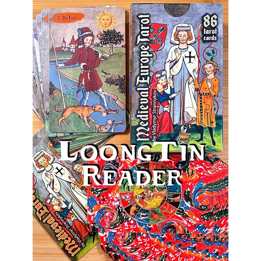 Medieval Europe Tarot Deck ไพ่ทาโรต์ ไพ่ยิปซี ของแท้ ลุงติน