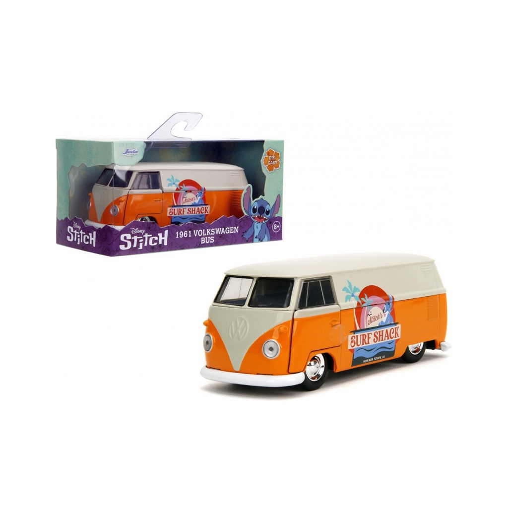 Jada ของเล่นยานพาหนะ Stitch 1961 VW Bus