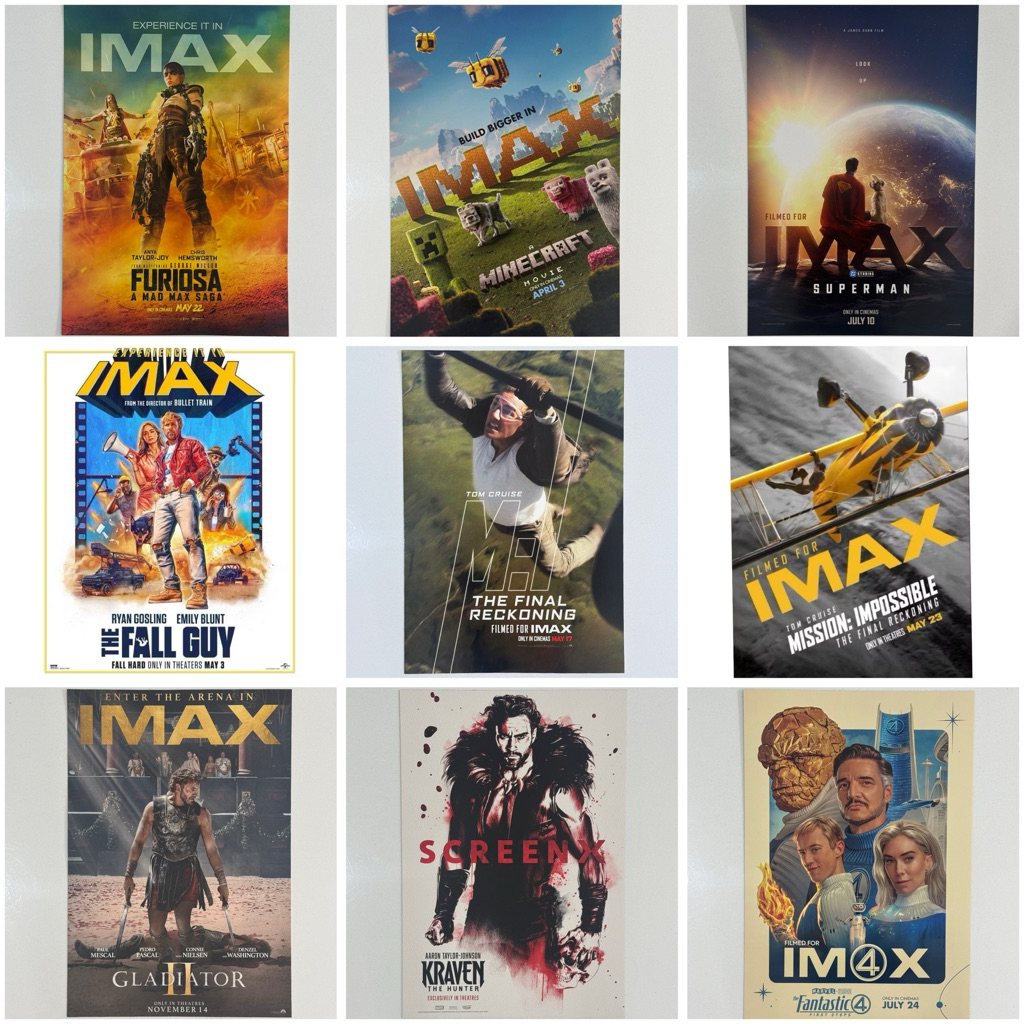โปสเตอร์หนัง IMAX F1 Mission Impossible โปสเตอร์ Superman Minecraft Gladiator โปสเตอร์ภาพยนตร์ Fanta