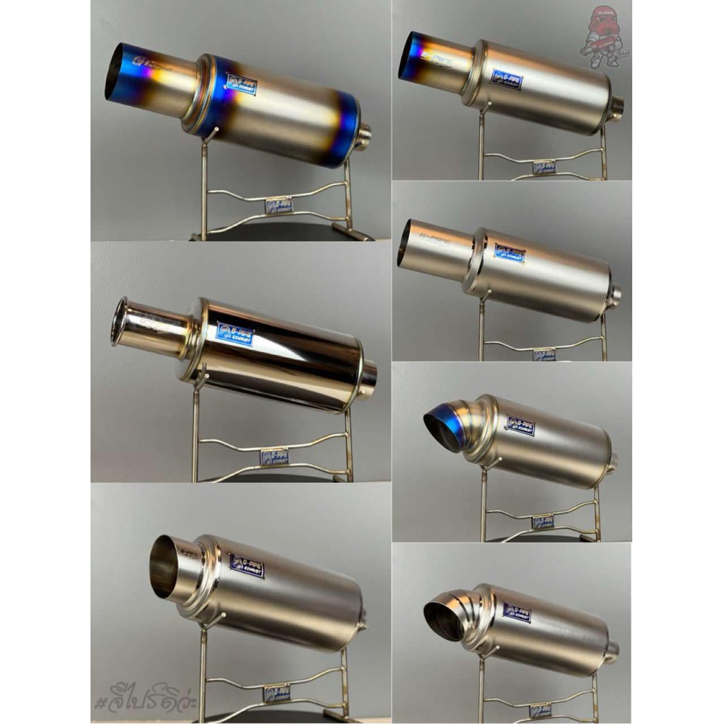 ท่อแต่ง ขนาดใบกลาง ท่อไอเสียปากตรง สีดิบ ท่อรถเก๋ง พักท้าย สแตนเลส 3.5”x5”x10“ งานยิงทราย ไส้ตรง1.6“,2”,2.5” ,ไส้ AT