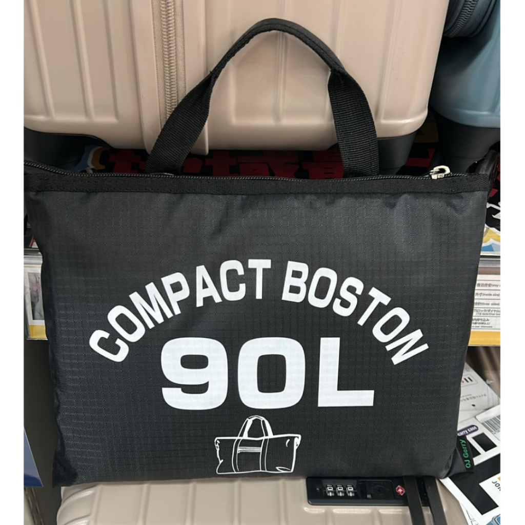 FOLDABLE BAG Black/ Navy [Compact Boston Bag , 92L, 90L, 75L, 70L, 55L, 45L, 35L Foldable Carry-on]