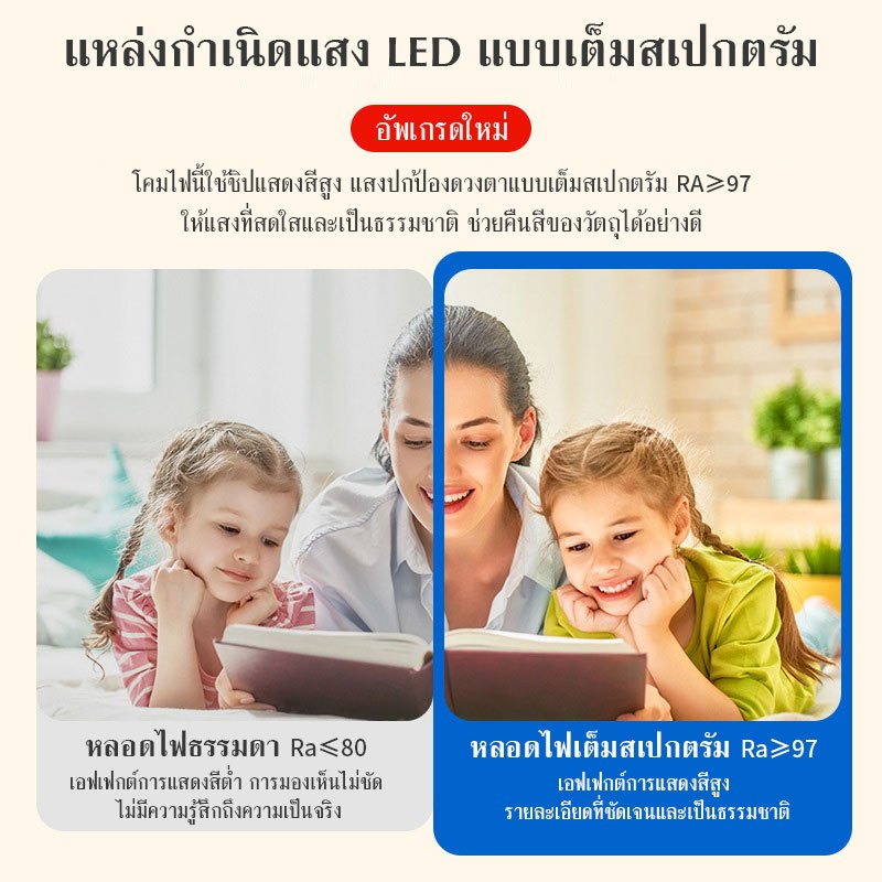 【JuMei】พัดลมโคมไฟ โคมไฟพัดลมเพดานไร้ใบพัด โคมไฟพัดลม LED หรี่แสงได้ รีโมทคอนโทรลอัจฉริยะ ปกป้องดวงตา ไฟห้องนอน - รูปที่ 7