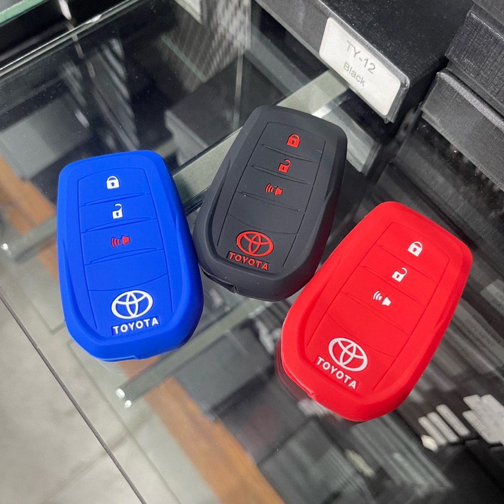 Silicone Key Case  For TOYOTA ตรงรุ่น Revo Top (Smart key) Fortuner 3ปุ่ม รหัสสินค้า TY-7