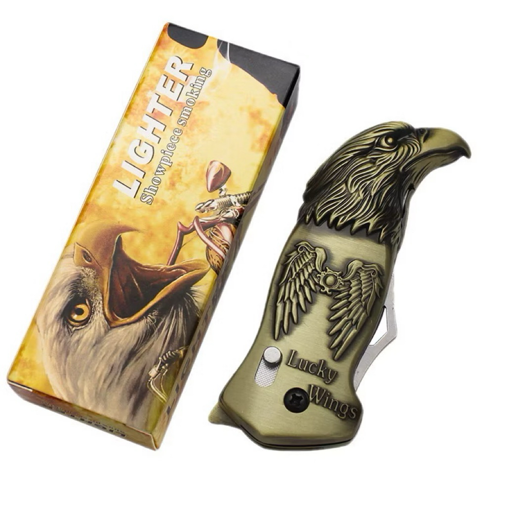 ไฟแช็ค ไฟฟู่ แบบมีดพก หัวเหยี่ยว *ไม่ใส่วัตถุไวไฟในตัวสินค้า* พร้อมส่ง ราคาถูก - รูปที่ 3