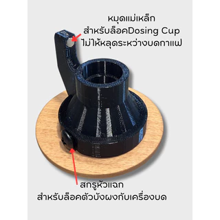 อุปกรณ์กันผงกาแฟกระจายสำหรับเครื่องบดกาแฟ