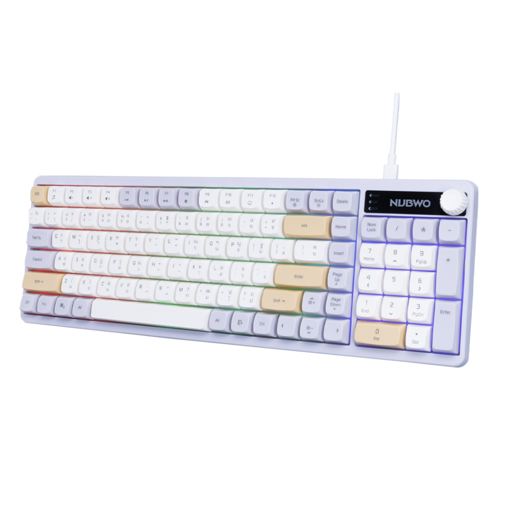 คีย์บอร์ดเกมมิ่ง Nubwo MARS NK-36 NK-49 NK-52 NK-55 NK-56 NK-57 Gaming Keyboard คีย์บอร์ด มีไฟ ประกันศูนย์ 1 ปี รูปที่ 7