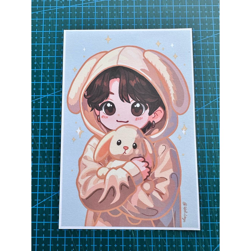 โปสการ์ด fanart jungkook bts