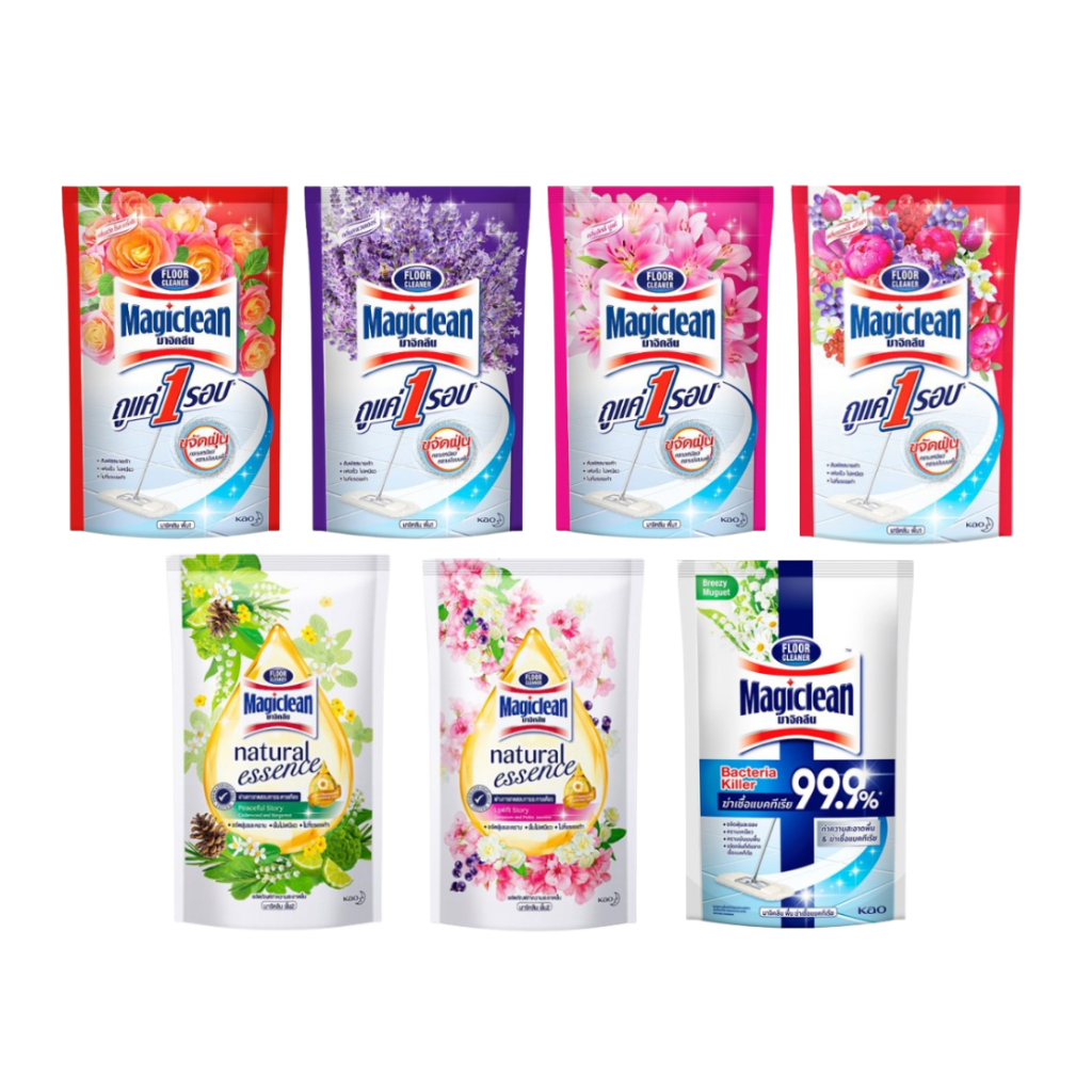 Magiclean มาจิคลีน น้ำยาถูพื้น ขนาด 650-700ml ชนิดถุงเติม มี 6 กลิ่น